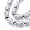 Electroplate Glass Beads Strands X1-EGLA-T025-03I-3