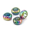 Ion Plating(IP) Frosted 201 Stainless Steel European Beads STAS-B020-13M-1