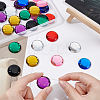 Fingerinspire 32Pcs 8 Color Acrylic Sew on Rhinestone FIND-FG0001-25-3