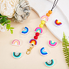 SUNNYCLUE 10Pcs 5 Colors Food Grade Eco-Friendly Silicone Beads SIL-SC0001-06-5