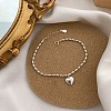 Heart Brass Charm Bracelets for Women FS-WGC35CA-01-4