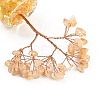 Natural Yellow Quartz Chips Tree of Life Decorations DJEW-B013-01C-2