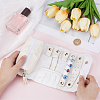 Imitation Leather Glitter Powder Travel Jewelry Storage Rolls for Earrings Rings Bracelets Necklaces ABAG-WH20005-74B-3
