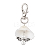 Angel Alloy & Natural Shell Pendant Decorations HJEW-JM02016-04-1