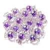 UV Plating Rainbow Iridescent Acrylic Beads PACR-E001-01D-3