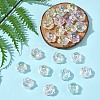 32Pcs UV Plating Rainbow Iridescent Acrylic Beads OACR-FS0002-15-8
