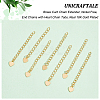 Unicraftale 24Pcs Brass Curb Chain Extender KK-UN0001-80-NF-5