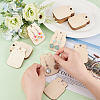 Wood Earring Display Card with Hanging Hole DIY-WH0320-20D-3