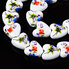 Handmade Porcelain Ceramic Beads Strands PORC-S502-043B-3