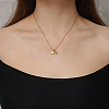 Simple Stainless Steel Square Pendant Necklaces for Women's Daily Wear QS9194-2-2
