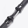 PU Leather Braided Cord Bracelets BJEW-E324-C07-4