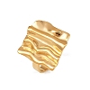 304 Stainless Steel Cuff Open Rings for Women RJEW-H255-01G-07-4