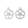 Non-Tarnish 316 Stainless Steel Charms STAS-C096-10F-P-1