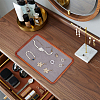 Rectangle Wooden with Velvet Jewelry Trays ODIS-WH0038-29-5
