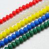 Imitation Jade Glass Bead Strands GLAA-F001-3x2mm-M-1