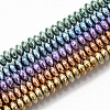Electroplated Non-magnetic Synthetic Hematite Beads Strands G-S365-011-1