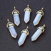 Opalite Double Terminated Pointed Pendants G-G902-C02-1