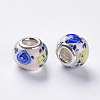 Handmade Lampwork European Beads LAMP-S193-009D-2