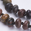 Natural Polychrome Jasper/Picasso Stone/Picasso Jasper Beaded Multi-use Necklaces/Wrap Bracelets NJEW-K095-B04-3