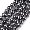 Non-Magnetic Synthetic Hematite Beads Strands HEMA-10D-4-1