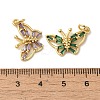 Brass Micro Pave Cubic Zirconia Pendants KK-R162-043G-3