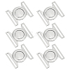 6Sets Zinc Alloy Side Release Buckles FIND-BC0013-98B-1