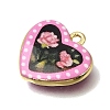 Printed Brass Pendants KK-CBAE379-02G-C-2