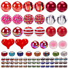 24Pcs 12 Styles Opaque Acrylic Beads MACR-BM0001-03B-1