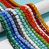 Opaque Glass Beads Strands GLAA-G112-03-M-5