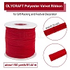 Polyester Velvet Ribbon for Gift Packing and Festival Decoration SRIB-M001-4mm-260-2