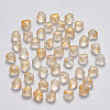 Transparent Spray Painted Glass Beads GLAA-R211-02-E01-1