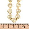 Brass Pave Clear Cubic Zirconia Heart Tennis Necklaces KK-CBA4547-17A-G-4
