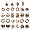 28Pcs 14 Styles Alloy Enamel Pendants FIND-TA0002-71-10