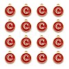 Golden Plated Alloy Enamel Charms ENAM-S118-03C-2