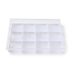 12 Grids Transparent Plastic Jewelry Trays CON-K002-02C-2