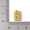 304 Stainless Steel Charms STAS-R001-01G-G-3