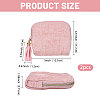 Velvet Jewelry Storage Zipper Bags with Tassel ABAG-WH0045-76-2
