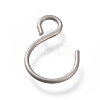 304 Stainless Steel Hook and S Hook Clasps X-STAS-K194-31P-2