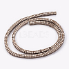 Electroplated Non-magnetic Synthetic Hematite Beads Strands G-P367-D04-2