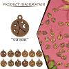 84 Pieces Zodiac Sign Charm Pendants 12 Constellation Charm Pendant Alloy Charm for Jewelry Necklace Earring Making Crafts JX557C-2