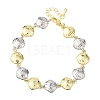 Brass Link Chain Bracelets for Women BJEW-G762-01GP-02-4