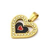 304 Stainless Steel Enamel Pendants STAS-S163-09A-G-2