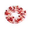 Electroplate Glass Beads Strands GLAA-T023-B16-07-2