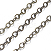 Brass Flat Oval Cable Chains X-CHC025Y-AB-2