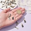 30Pcs 6 Styles Alloy Pendants ENAM-CJ0004-85-4