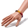 7 Chakra Reiki Yoga Bracelet for Girl Women BJEW-TA00020-3