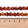 Natural Red Banded Agate Beads Strands G-Z119-A05-02-6