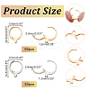  120Pcs 2 Style 304 Stainless Steel Leverback Earring Findings STAS-NB0001-54-2