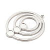 Non-Tarnish 304 Stainless Steel Pendant Cabochon Settings STAS-P333-03P-2