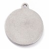 304 Stainless Steel Pendants STAS-O140-02P-L-2